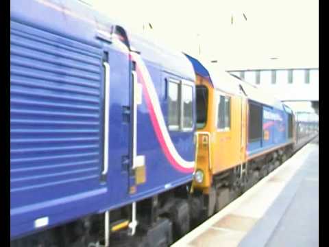 66721, 66732 & 66403 @ Peterborough Station