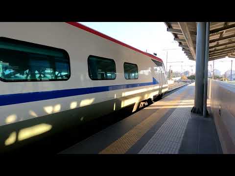 (4K) Hellenic Train arrival and departure in Athens Central station (in memory)