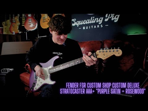 FENDER FSR Custom Shop Custom Deluxe Stratocaster AAA+ "Purple Satin + Rosewood"