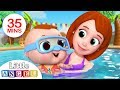 Swimming Song Family At The Swimming Pool Nursery Rhymes By Little Angel