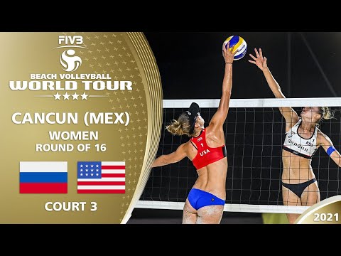 Makroguzova/Kholomina vs. Stockman/Kolinske - Full Match | 4* Cancun 2021 #1