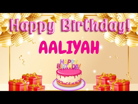 Happy Birthday Aaliyah | Personalized Birthday Song 🎂🎉
