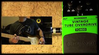 Video thumbnail for Behringer TO800 Vintage Tube Overdrive Pedal by intheblues