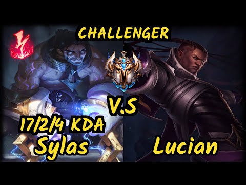 Tinowns (SYLAS) vs LUCIAN - 17/2/4 KDA MID CHALLENGER GAMEPLAY - BR