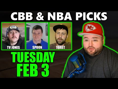 College Basketball & NBA Picks with Kyle Kirms | Tuesday February 3rd