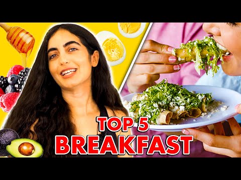 Top 5 Quick and Healthy Breakfast Recipes! Which One Will You Try First? Breakfast for Weightloss!
