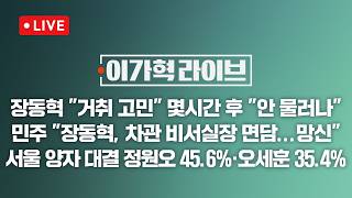 [LIVE/JTBC 뉴스] 이가혁 라이브 – 장동혁 사퇴론에 여러 고민 → 선거 마무리 / 정청래, 공천 직후 인천행…송영길·김남준 띄우기 (26.4.24)