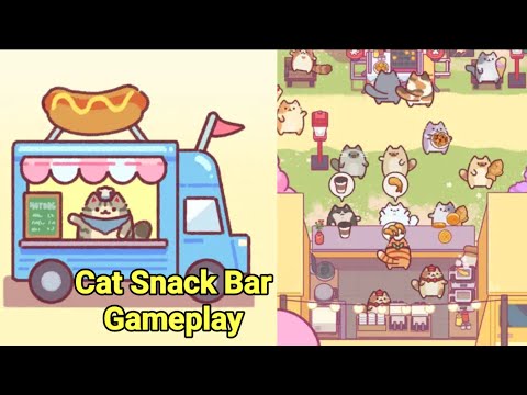Cat Snack Bar Game Gameplay - YouTube
