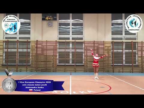 solo classic baton youth - I Vice European Champion 2020 - Aleksandra Sańko