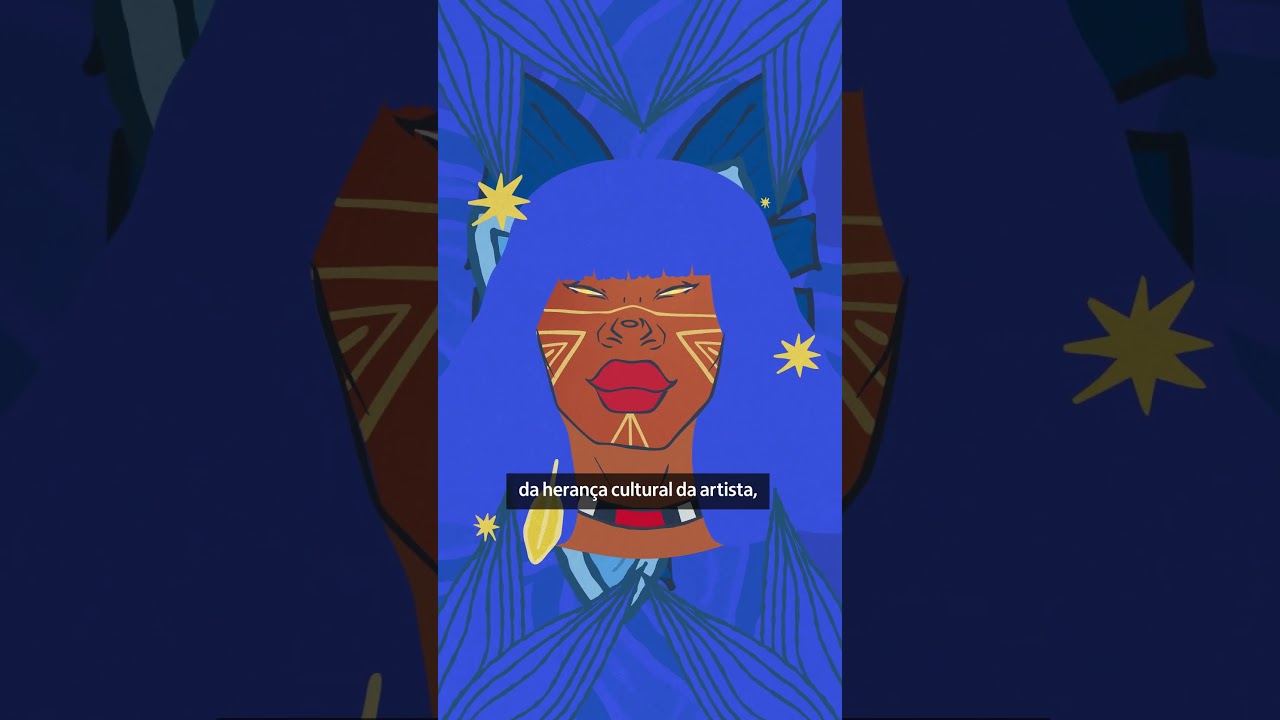 NOVA FACHADA 🎨 Venha conhecer e admirar "Sesá pirári: olhos abertos", de Auá Mendes! #shorts