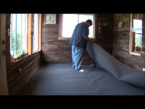 Putting carpet in the porch