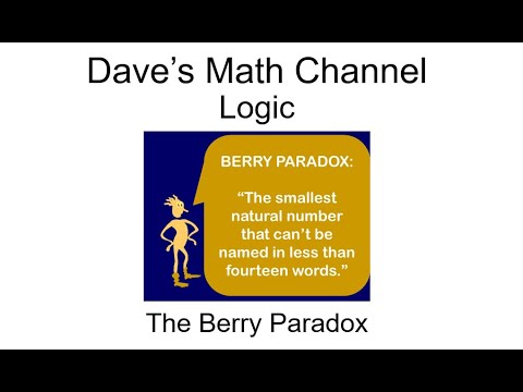 The Berry Paradox