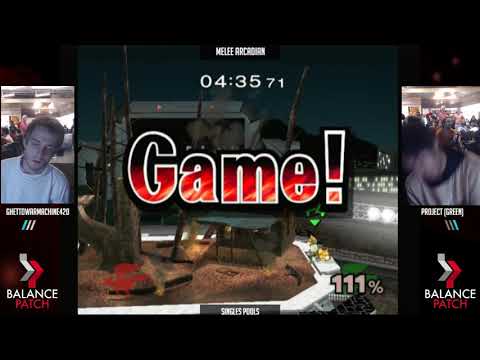 NE Melee Arcadian 5 - GWM420 (Default Fox) vs. Project (Green Fox) - SSBM Pools