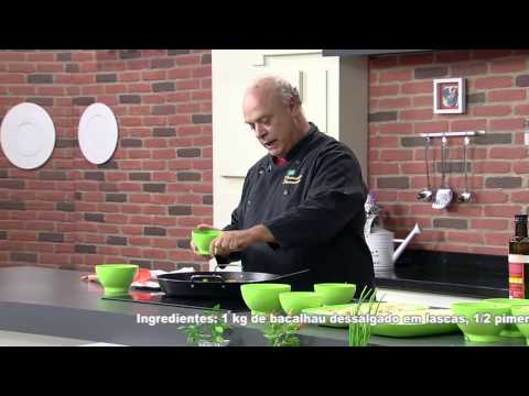 Receita Bom Sabor 03/03/2015 – Lascas de bacalhau com grão de bico – Fernando Strumendo