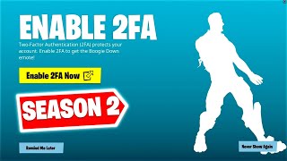 HOW TO ENABLE 2FA ON FORTNITE! (CHAPTER 3 SEASON 2)