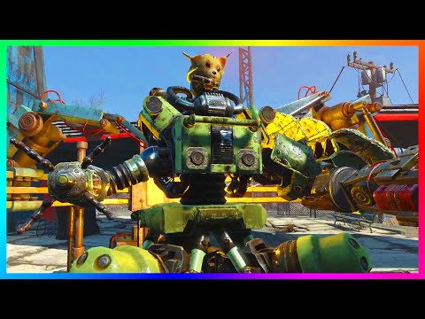 FALLOUT 4 AUTOMATRON DLC GAMEPLAY! - NEW ROBOTS, WEAPONS, LOCATIONS & MORE!