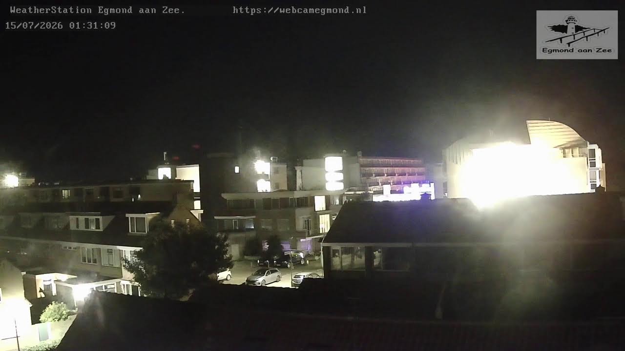 Live webcam view of Egmond aan Zee Rooftop Panorama