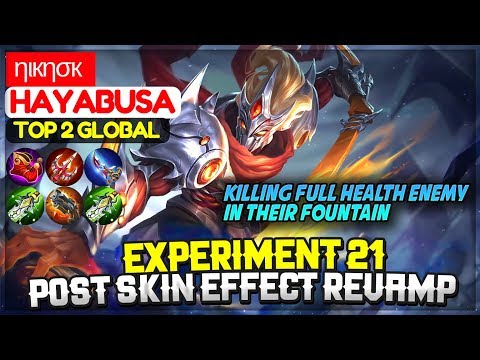 Fountain Dive Kill, Experiment 21 New Skin Effect [ Top 2 Global Hayabusa ] ηιкησк - Mobile Legends Video