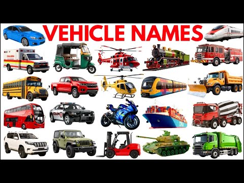 Vehicle Names | Learn 50 Vehicle Names in English with sounds | Vehicles Vocabulary #vehiclesname