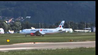 preview picture of video 'Airbus A320 landing in Sliač airport'