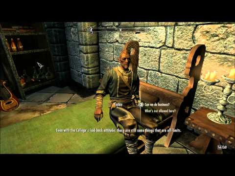 Let's Play Skyrim (Blind), Part 190: College of Winterhold - Elder Dragon Battle