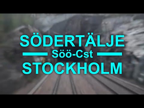 TRAIN DRIVER'S VIEW: Södertälje-Stockholm
