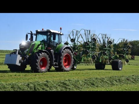 2 Krone Big M 450  et Fendt 826 & Krone Swadro 2000 -  Fauchage et andainage - Xavier Schoonbroodt