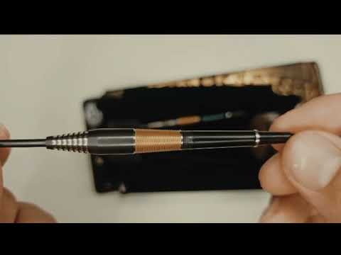 (D DART STORE) MISSION STEEL TIP DART - 23G Crypt M2 Black Gold PVD 90% Tungsten Steel Darts