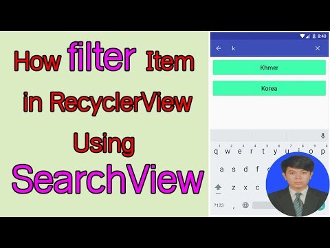 Android Development Tutorial - Android Filter/Search RecyclerView Using SearchView
