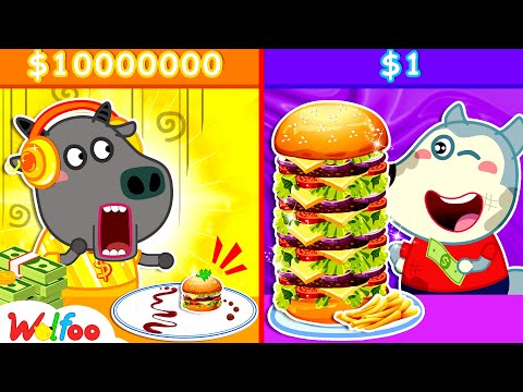 Oh No! Why Is Bufo's Food So Tiny? | Funny Stories For Kids | Wolfoo Channel