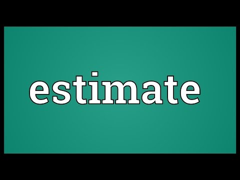 Estimate Meaning Video