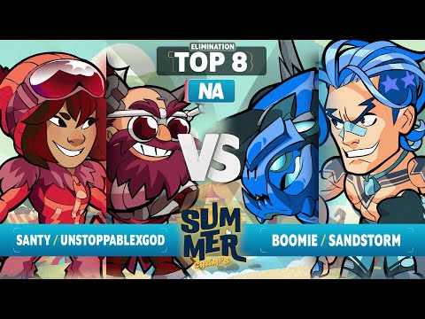 Boomie & Sandstorm vs Santy & UNSTOPABLExGOD - Elimination Top 8 - Summer Championship 2023 - NA 2v2