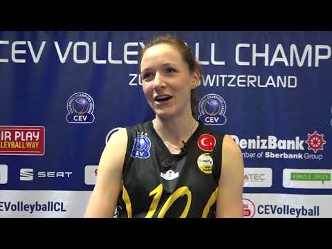 Lonneke Slöetjes after the 3-0 victory of VakifBank ISTANBUL over Volero ZÜRICH in the #CLVolleyW