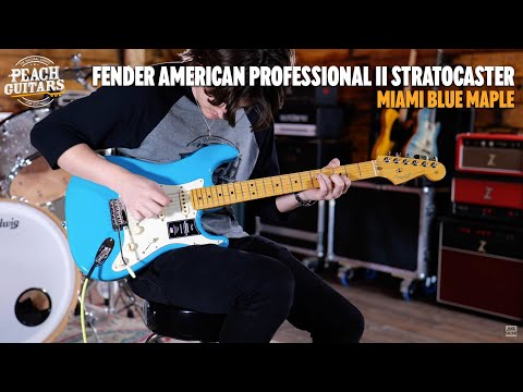 No Talking...Just Tones | Fender American Professional II Stratocaster Miami Blue Maple