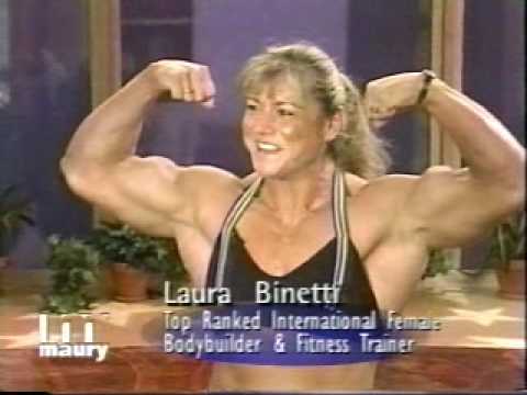 Laura Binetti:  From skinny to very Muscular:  90's clip