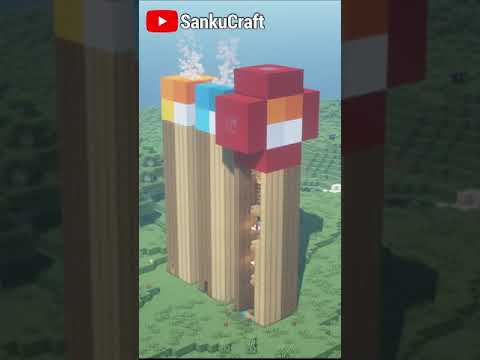 SankuCraft - Minecraft Redstone Torch House #shorts #minecraft
