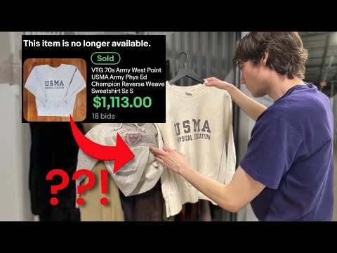 i found a vintage Champion sweatshirt worth $1,000?!