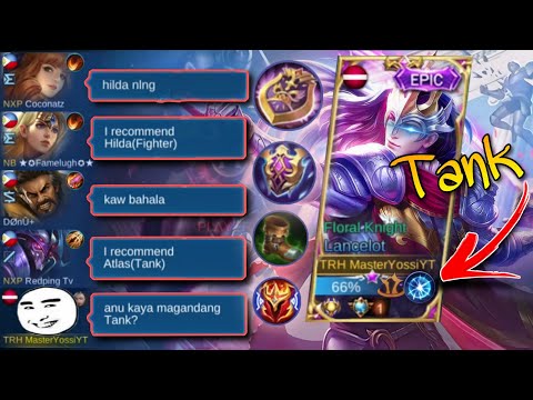 SUPER BROKEN LANCELOT TANK BUILD!!! SUPER LAUGHTRIP HAHAHAHA | Mobile Legends