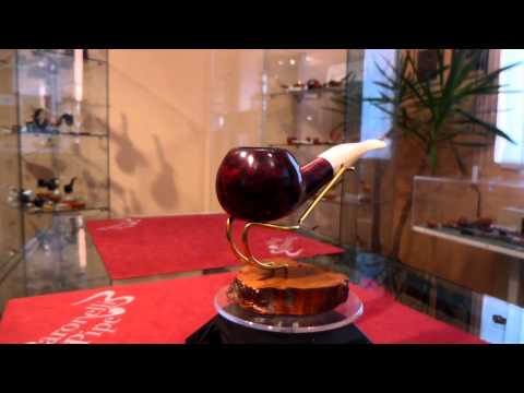 Pipa radica half bent apple fatta a mano - www.paronellipipe.it