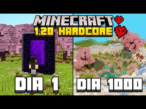 SOBREVIVI 1000 DIAS NO MINECRAFT HARDCORE SURVIVAL 1.20 - O FILME