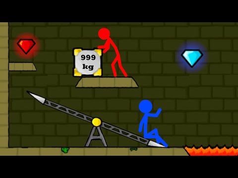 Watergirl and Fireboy , Stickman Animation - (Part 2 Escape)