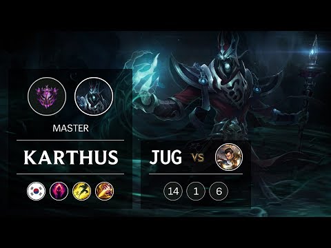 Karthus Jungle vs Xin Zhao - KR Master Patch 9.6