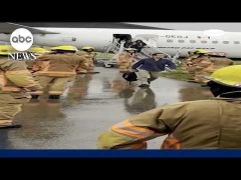 Air Canada plane slides off taxiway; no passengers hurt