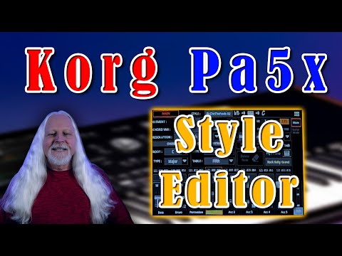 Korg Pa5x Style Editor Video