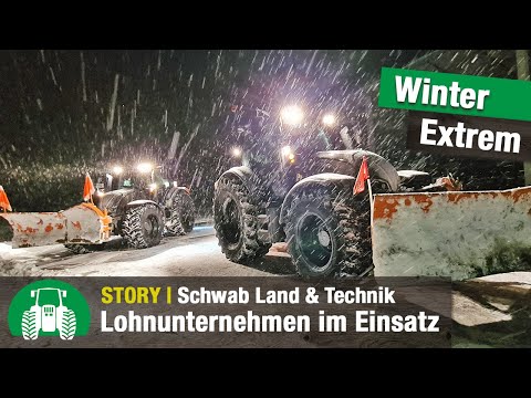 Lohnunternehmen Schwab Land & Technik: Winterdienst und Wegebau | Valtra Traktoren | N-Serie