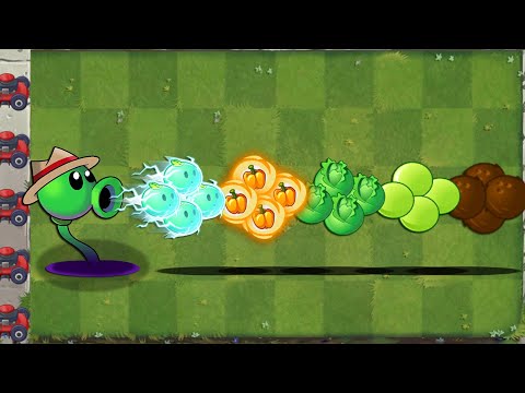 PVZ 2 Fusion - Plant Team Max Level Using Projectile from Other Plant Plants Vs Zombies 2