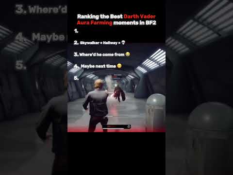 Ranking the Best Darth Vader Aura Farming moments in Battlefront 2 #shorts