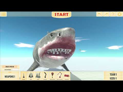 Mutant Megalodon Eats Colossal squid.