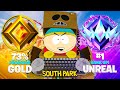 Gold To Unreal Solo SPEEDRUN Fortnite South Park