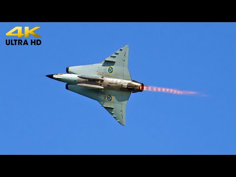 Saab J35 Draken demo | Belgian Air Force Days 2023 | Kleine Brogel AB